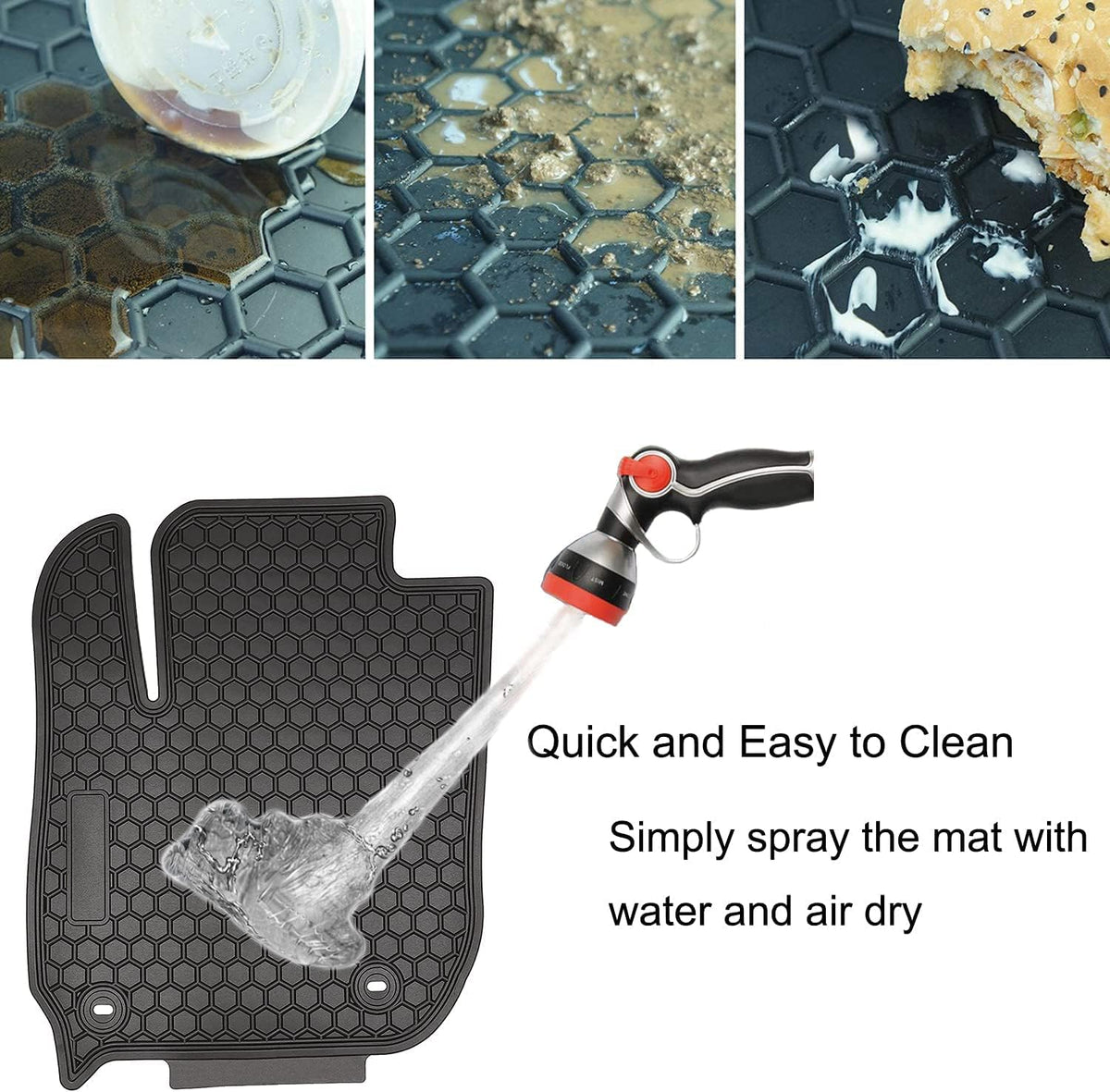 Rubber Floor Mats & Cargo Liners Set A64385