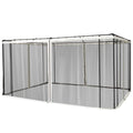 4-Panel Mesh Mosquito Netting Sidewalls with Zippers for Patio Gazebo R70534