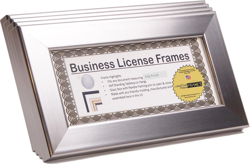 Black Business License Certificate Frames M8368