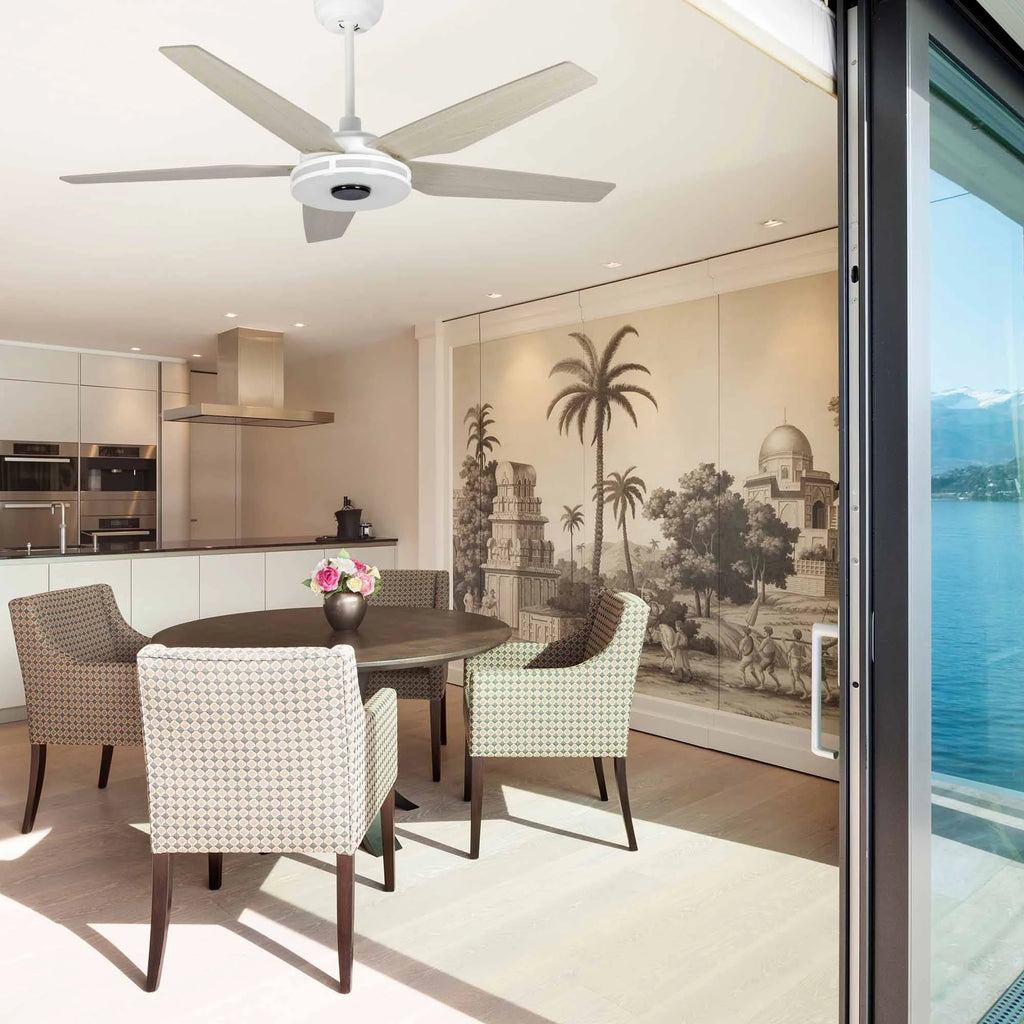 Modern Wood Smart Ceiling Fan Y3659
