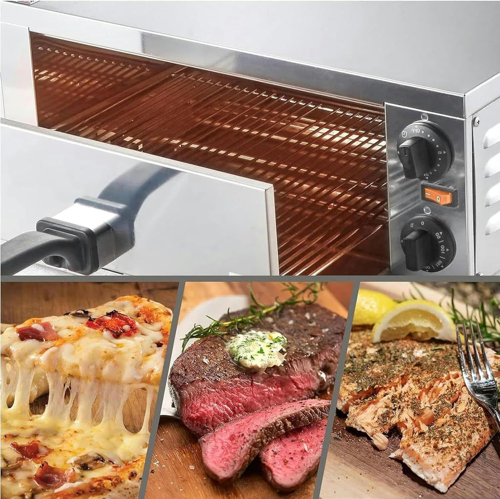 2-Layers Stainless Steel Electric Pizza Oven J6945