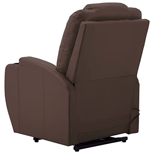 Black Faux Leather Electric Power Lift Massage Chair with 6-Point Vibration Massage E52612