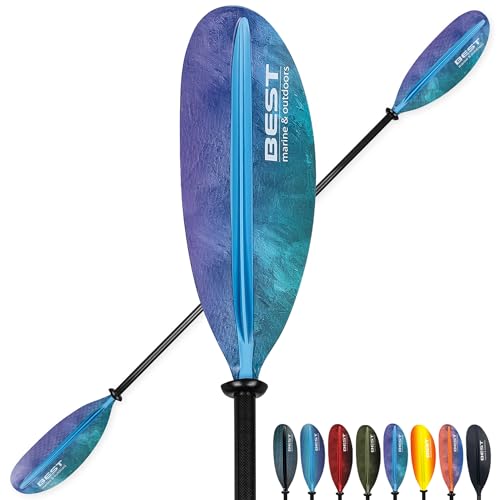 Carbon Fiber Shaft Fiberglass Reinforced Polypropylene Blades Kayak Paddle W3929