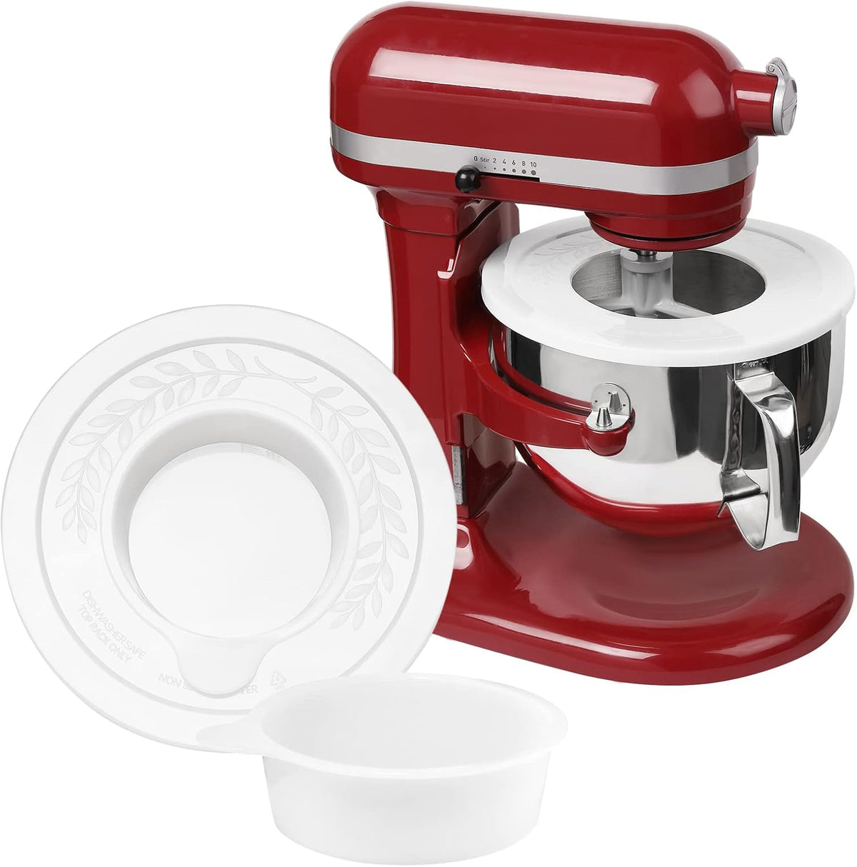 2 Pack Mixer Bowl Lid Covers for KitchenAid 5.5-6 Quart Bowls Z5470