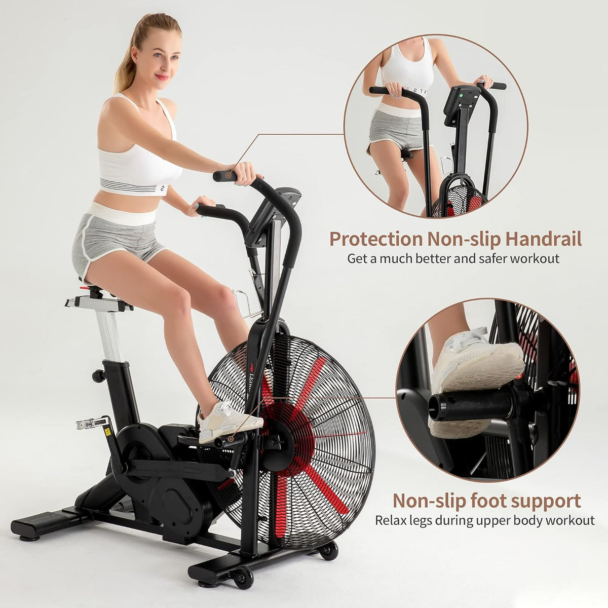 Indoor Cycling Stationary Bicycle with Air Resistance W18143
