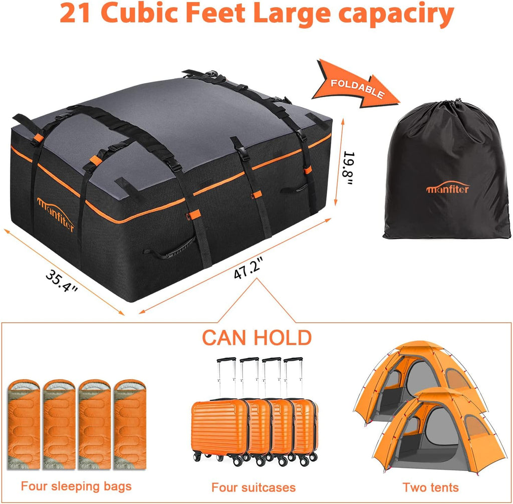 21 Cubic Feet Waterproof Rooftop Cargo Carrier N26232