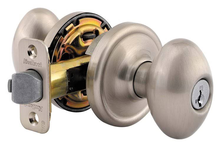 Iron Black Finish Entry Door Lock E48452