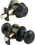 Keyed Entry Door Knob and Deadbolt Combo Pack T405