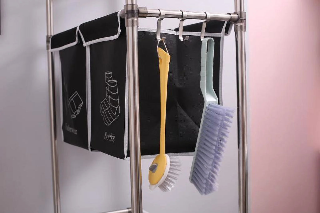 3-Tier Laundry Sorter Hamper with 4 Removable Bags V2293