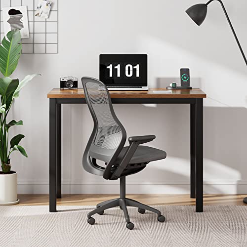 Black Metal Frame Small Computer Desk K64604