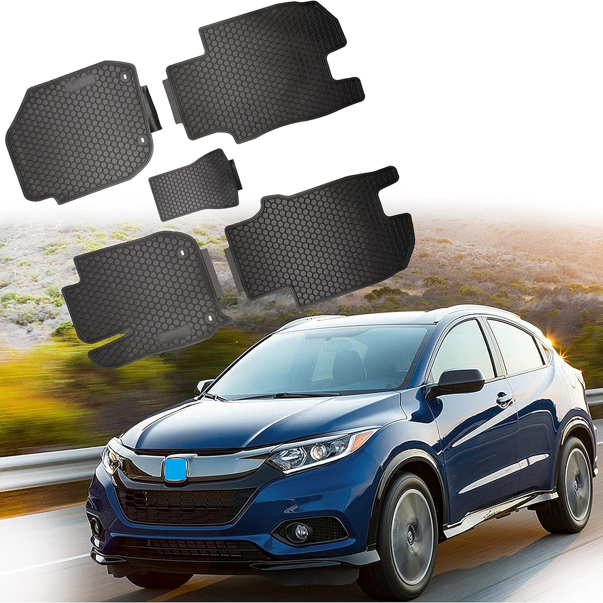 Rubber Floor Mats & Cargo Liners Set A64385