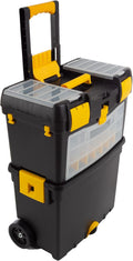 Rolling Tool Box with Wheels, Foldable Handle, and Removable Top V473