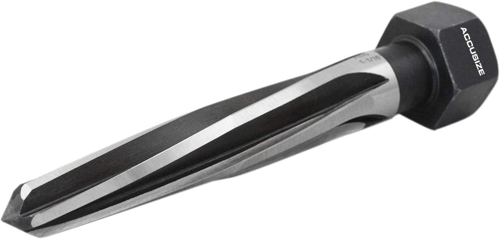 1-1/16'' by 5'' Flute Length Hex Shank H.S.S. Aligning Reamer, 7'' Oal, Spiral Flute, Pack of 2 N632192