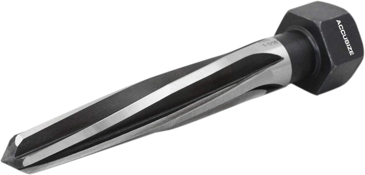 1-1/16'' by 5'' Flute Length Hex Shank H.S.S. Aligning Reamer, 7'' Oal, Spiral Flute, Pack of 2 N632192