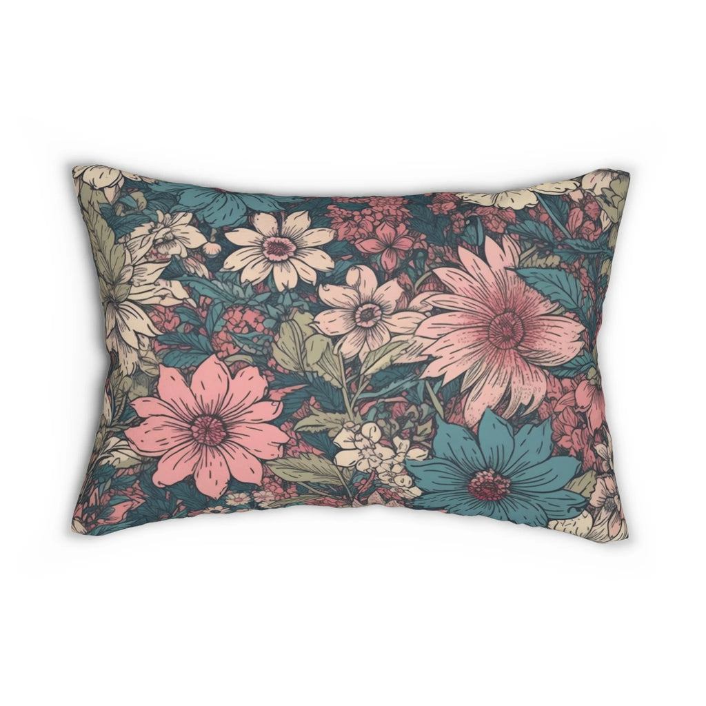 Lumbar Pillow with Jacobean Design F6053