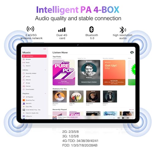 11 Inch 2.4K Display 16GB RAM 256GB ROM 8580mAh Battery Octa Core Dual SIM 4G Blue Tablet Q51922