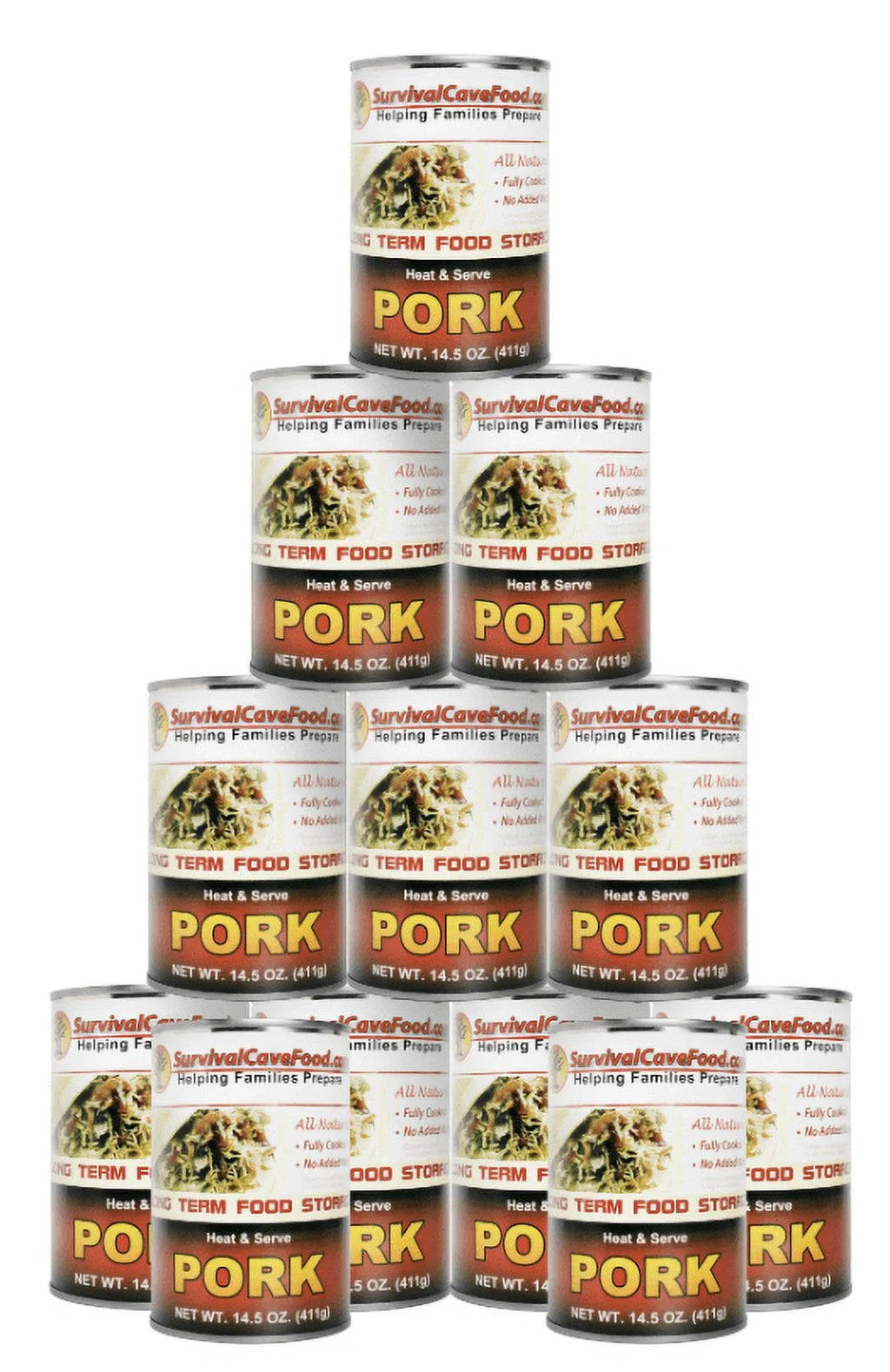 Canned Pork 14.5 oz 12 cans W6602