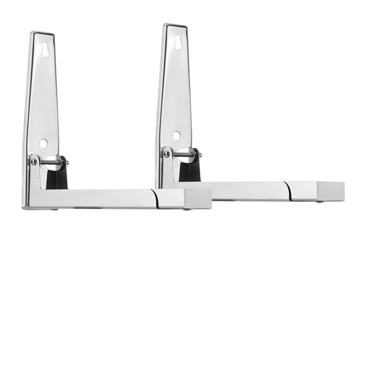 Stainless Steel Microwave Oven Bracket Wall Mount Rack Shelf, 1 pair B5500