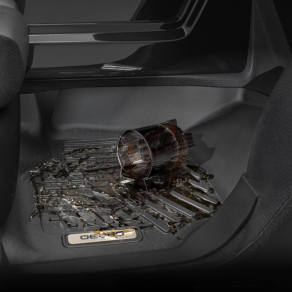 Black 2 Row TPE Floor Mats O89757