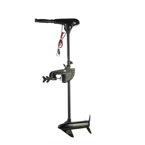 55lb Thrust Transom Mounted Saltwater Electric Trolling Motor with LED Battery Indicator (36" Shaft) G921