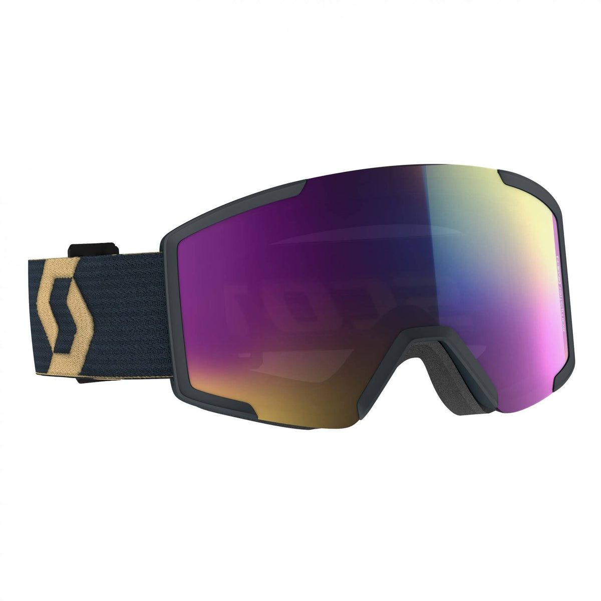 Teal Chrome CAT2 Ski Goggles M144