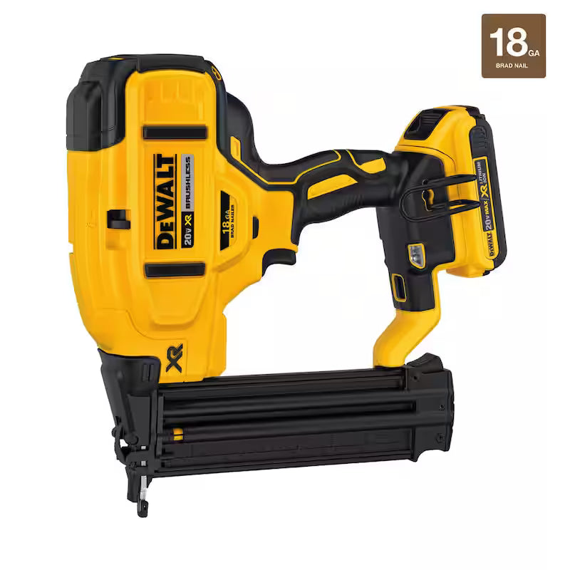 18-Gauge Cordless Brad Nailer Kit with 2.0Ah Batteries A7178