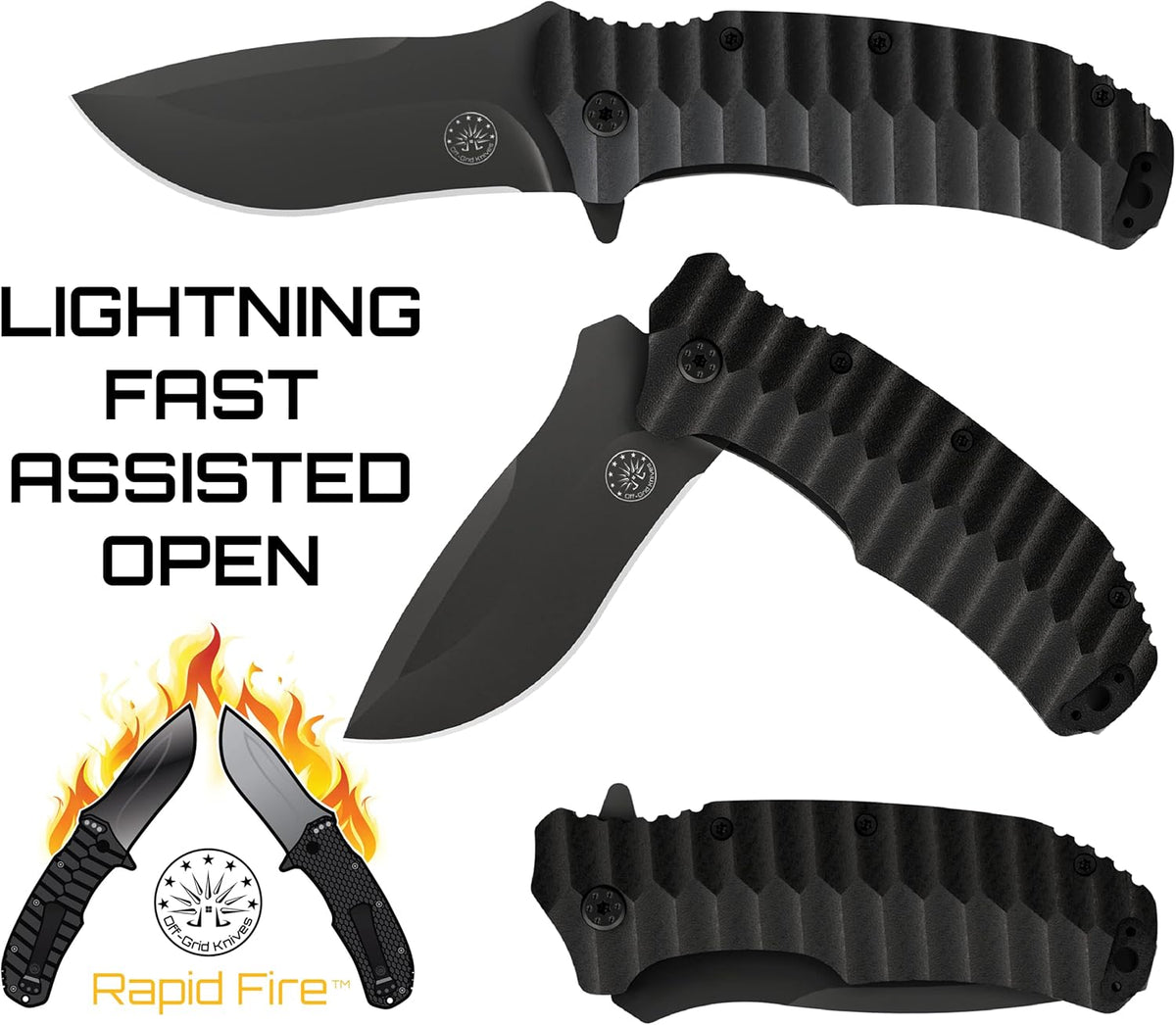 Large Folding Knife with G10 Scales T598005