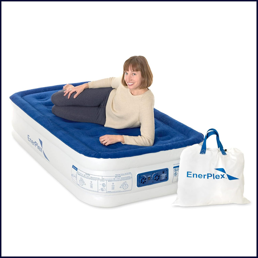 Queen Inflatable Air Mattress with Built-in Dual Pump F53736