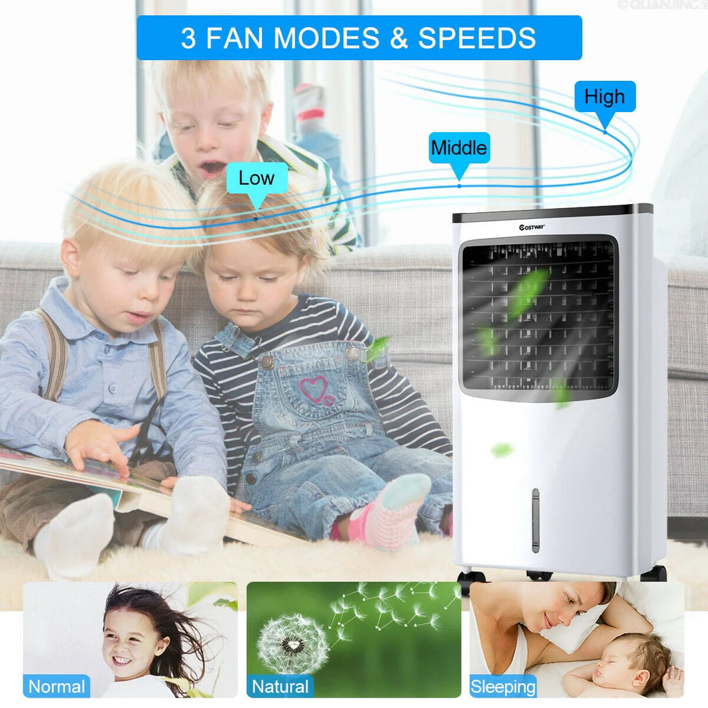 Portable Cooler Fan Humidify Anion Remote Control W965