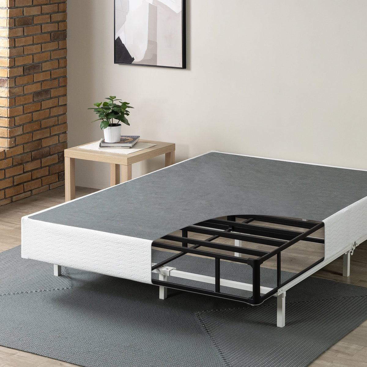 Queen Metal BoxSpring with Quick Assembly W247466