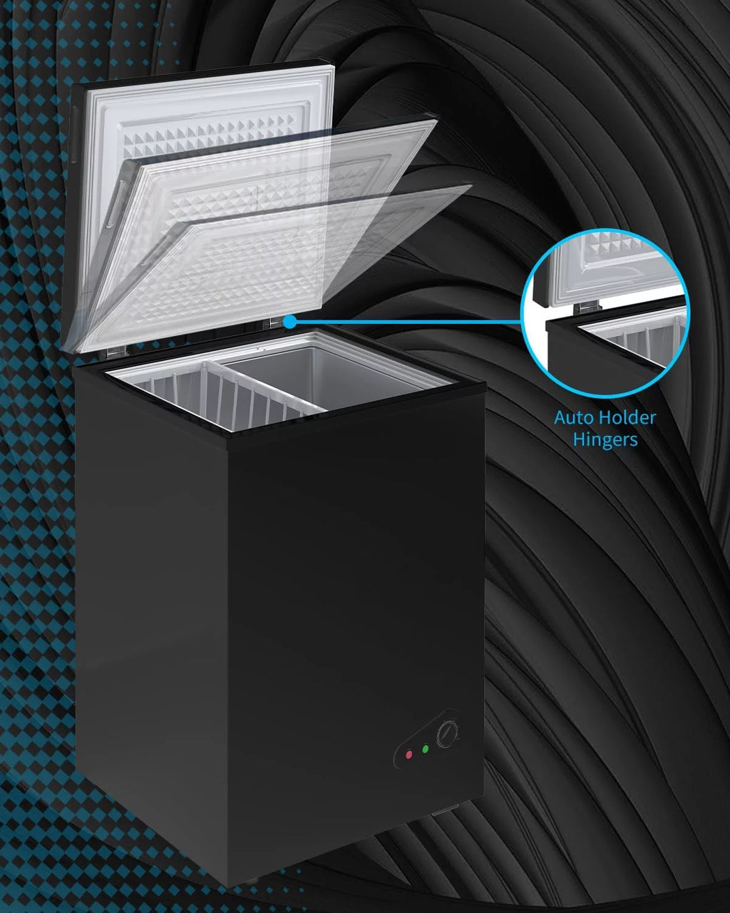 Black 4.8 Cu ft Chest Freezer V3882