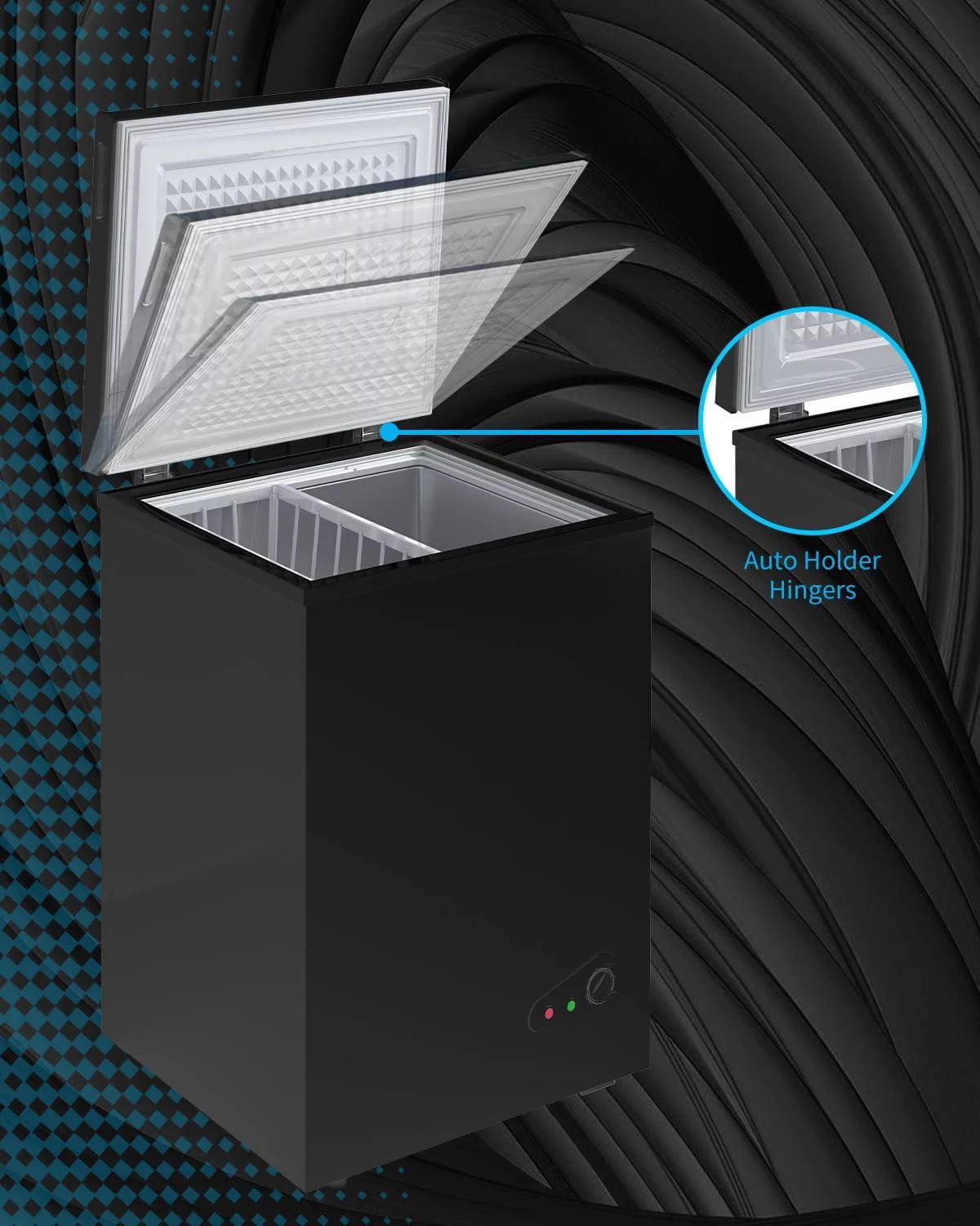 Black 4.8 Cu ft Chest Freezer V3882