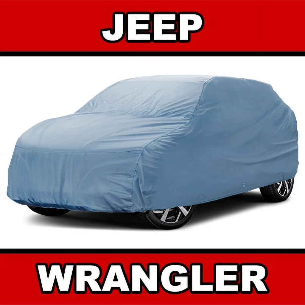 Waterproof Full Exterior Car Cover for Jeep Wrangler 2-Door J8166