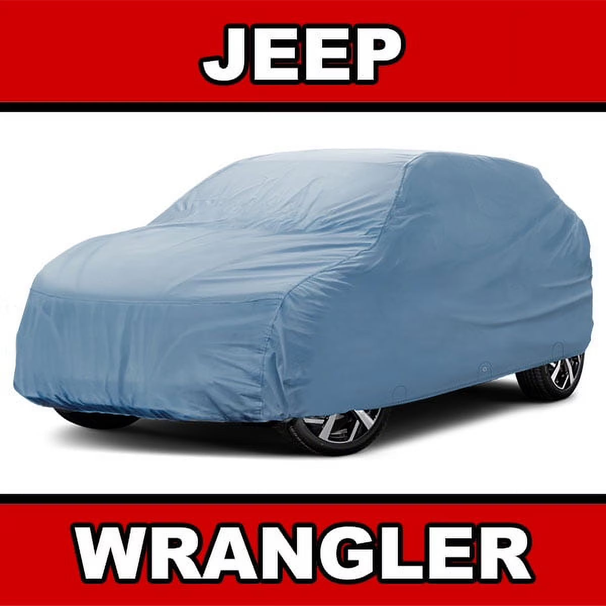 Waterproof Full Exterior Car Cover for Jeep Wrangler 2-Door J8166