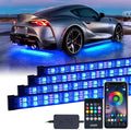 4 PCS RGB LED Car Underglow Light Kit with Wireless Remote Z898