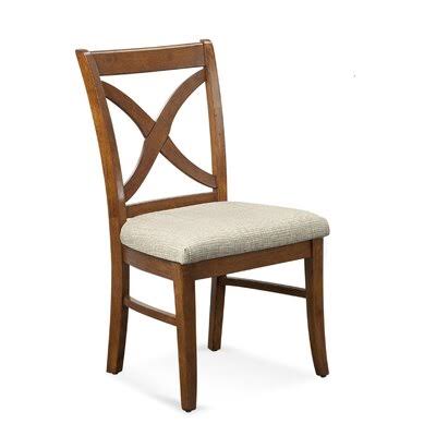 Caribbean Finish Light Blue Performance Fabric Cross Back Side Chair N595720