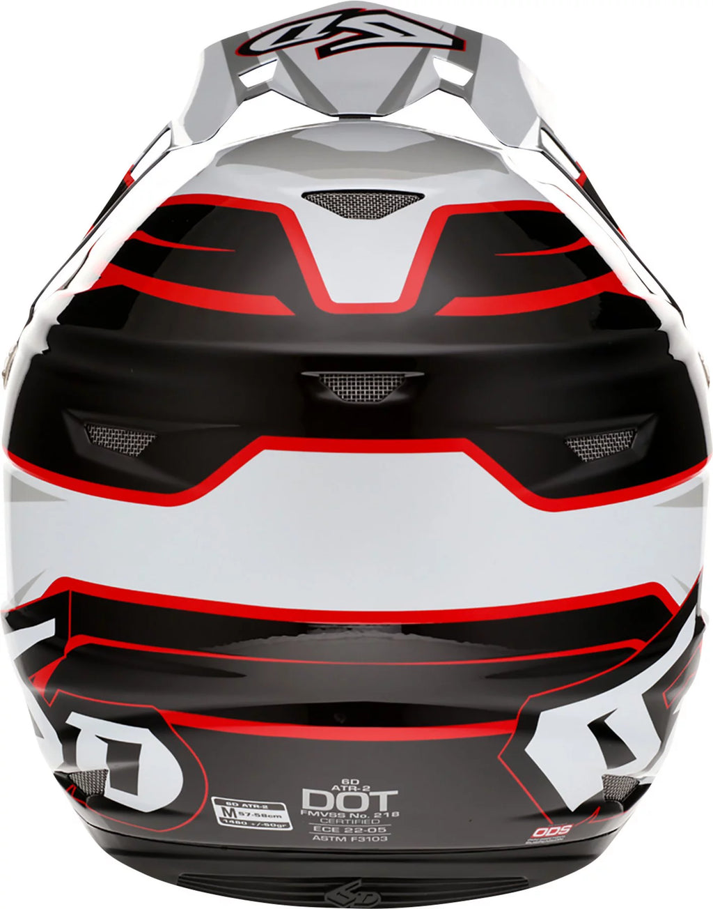 White Red Medium Helmet J811