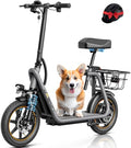 Electric Scooter with Seat, Front Suspension, Turn Signal C13196