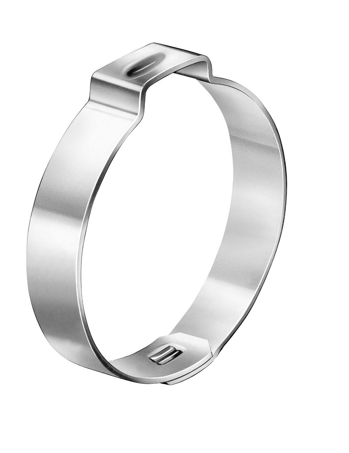 Zinc-Plated Steel Hose Clamp with Mechanical Interlock, One Ear B1910