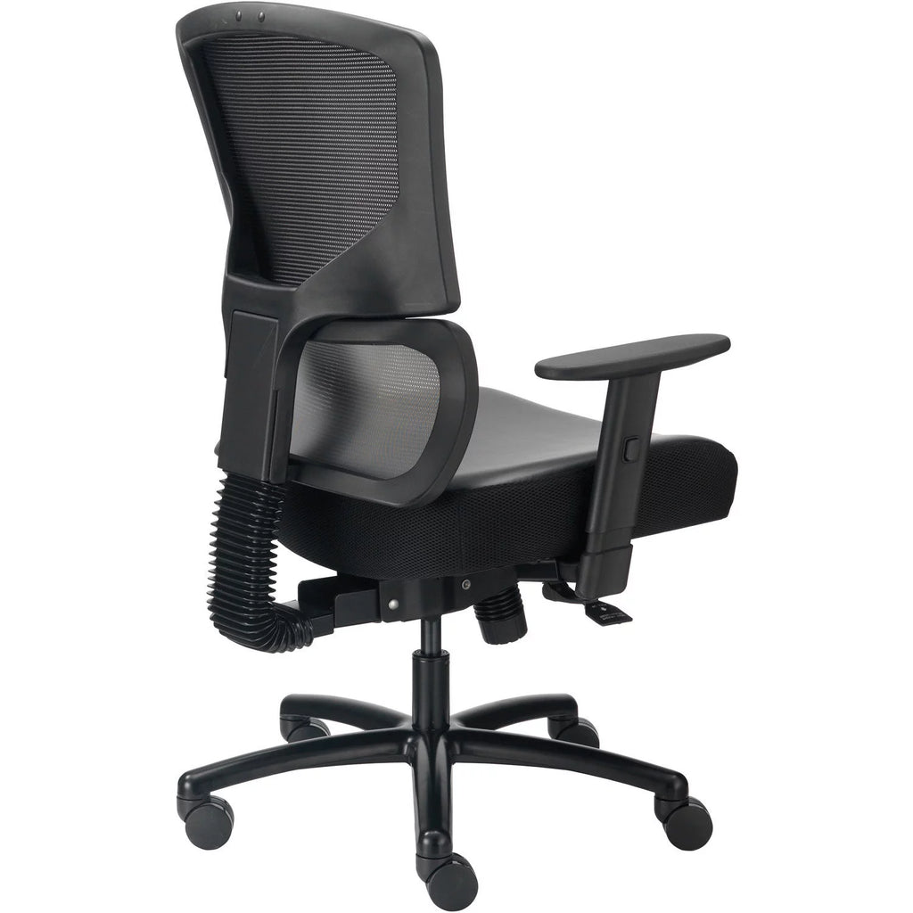 Black Mesh Back Chair with Synthetic Leather X4483