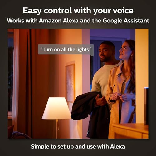 75W A19 White and Color Ambiance LED Smart Bulb Pack of 4 C44378