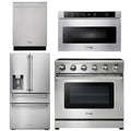 36 Electric Range, Microwave, Refrigerator with Water and Ice Dispenser, Dishwasher F81236