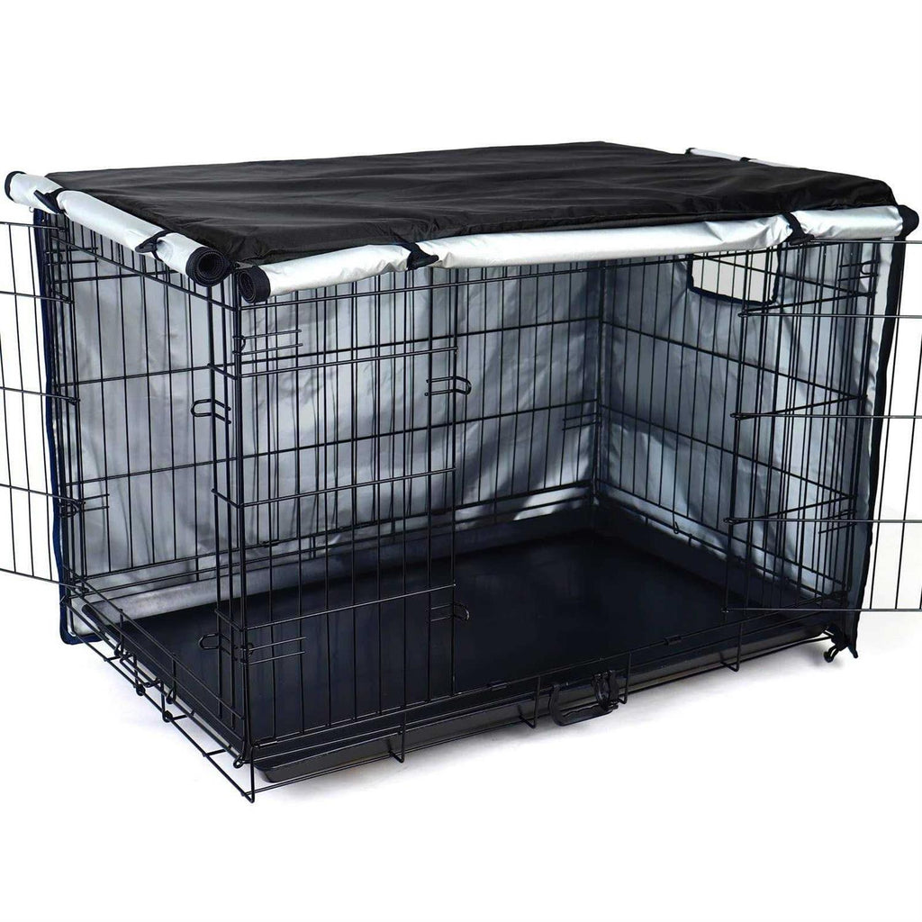 Double Door Waterproof Anti-UV Dog Crate Cover T96373