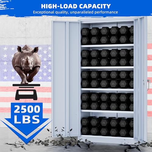 Black Steel Lockable Storage Cabinet S2071