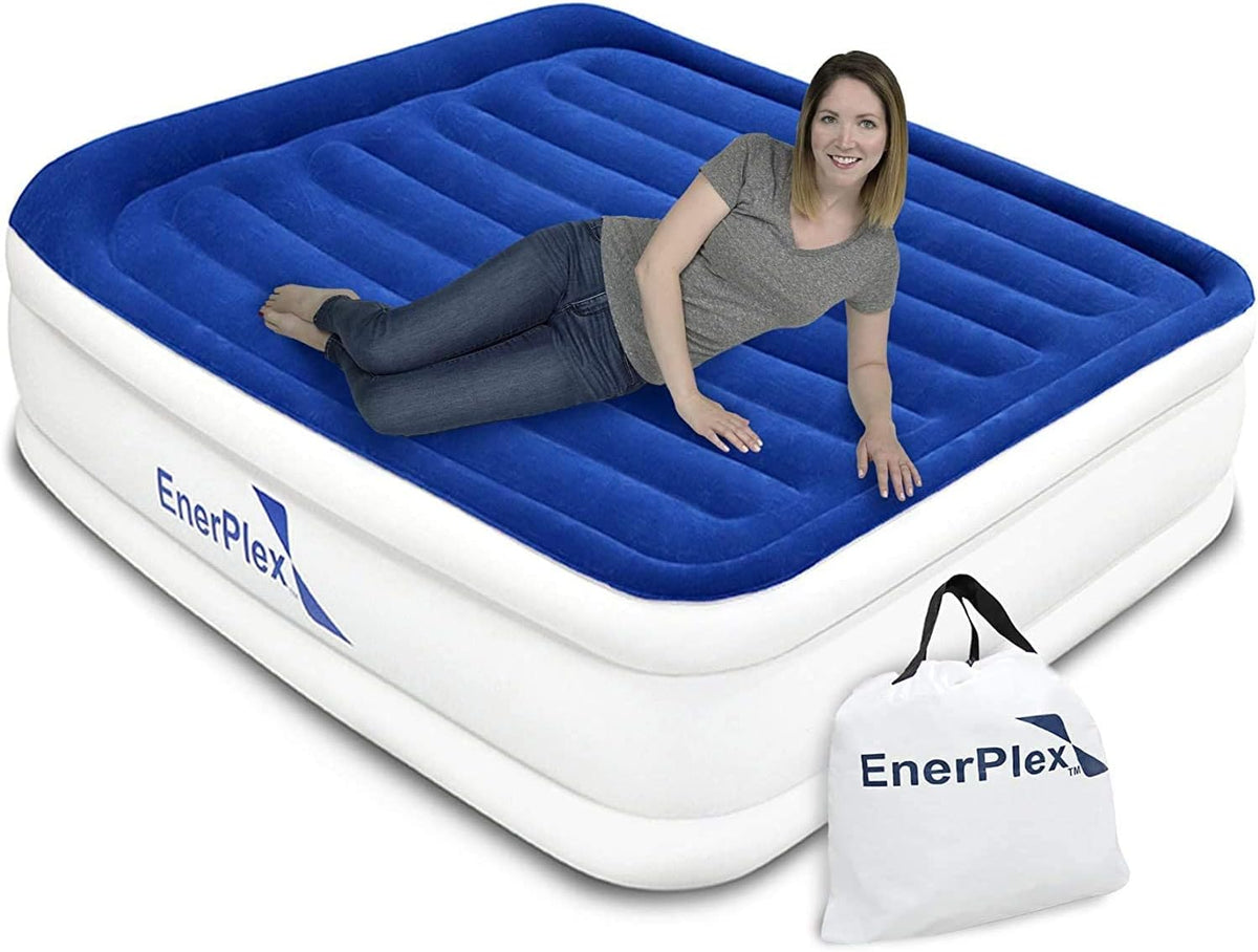 Queen Inflatable Air Mattress with Built-in Dual Pump F53736