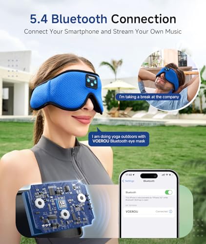 3D Bluetooth Sleep Mask with Headphones J10776