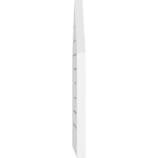 22x22W x 30x22H Peaked Top Surface Mount PVC Gable Vent W124905