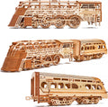 26.7x4 in Wooden Mechanical Locomotive Model Kit M5767