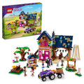 Farm House Set with Toy Horse Stable Tractor and Trailer J248