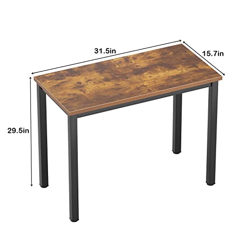 Black Metal Frame Small Computer Desk K64604